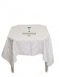 (R$9,80) Toalha Quadrada Jacquard Branca (1.50m)