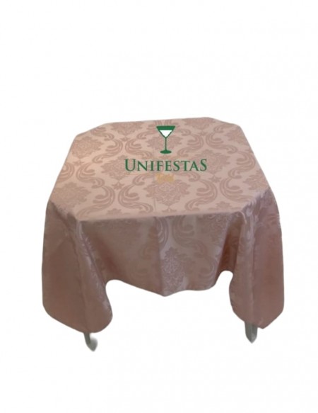 (R$5,00) Toalha Quadrada Jacquard Rosa Seco (1.50m)